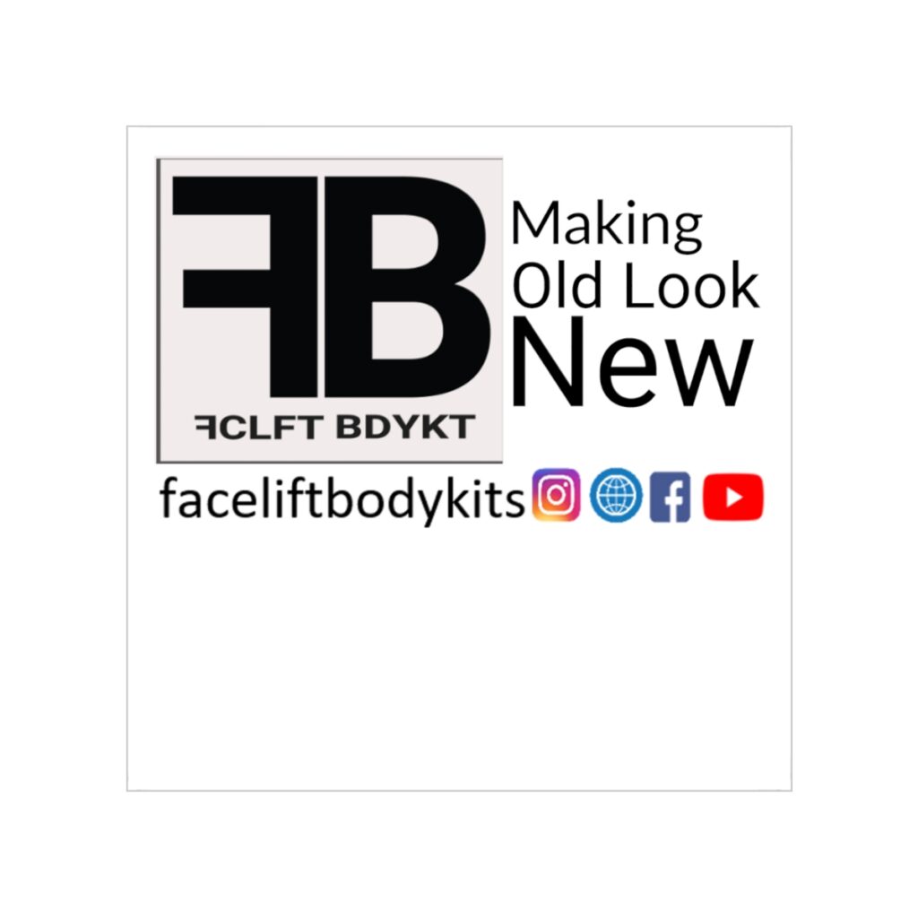 FB Car Sticker, Square, 1pcs - FaceLift BodyKits