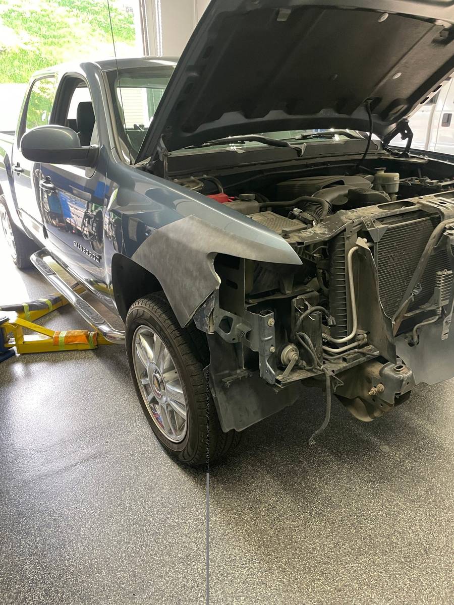 Silverado front end teardown
